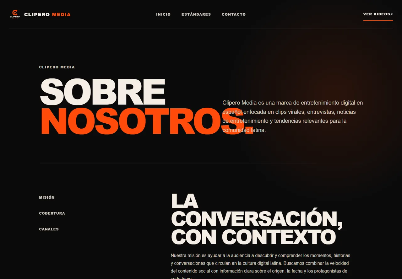 Clipero Media About page